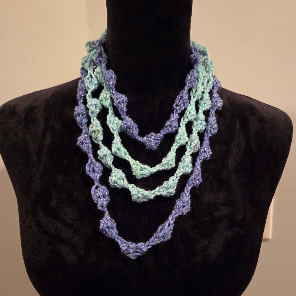 Mermaid Crochet Bobble Necklace